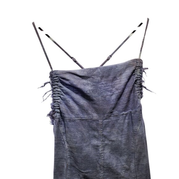 Out From Under Womens Brea Acid Wash Jumpsuit With Frayed Edges Size XS‎ UO - Picture 6 of 10